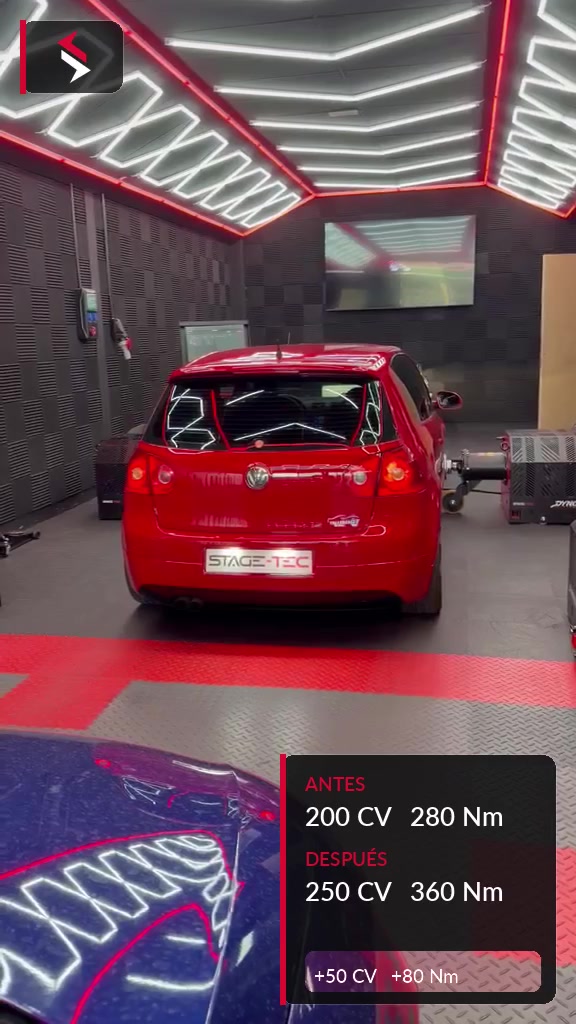 Reprogramación Volkswagen Golf GTI Mk5 Stage1: 200 a 250 CV