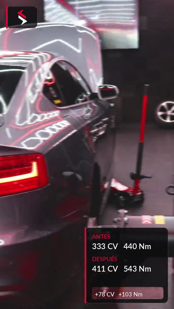Reprogramación Audi S5 en banco de potencia
