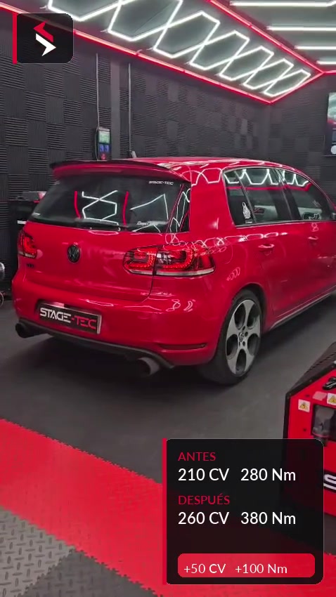 Reprogramación Volkswagen Golf VI GTI Stage 1: de 210 CV a 280 CV
