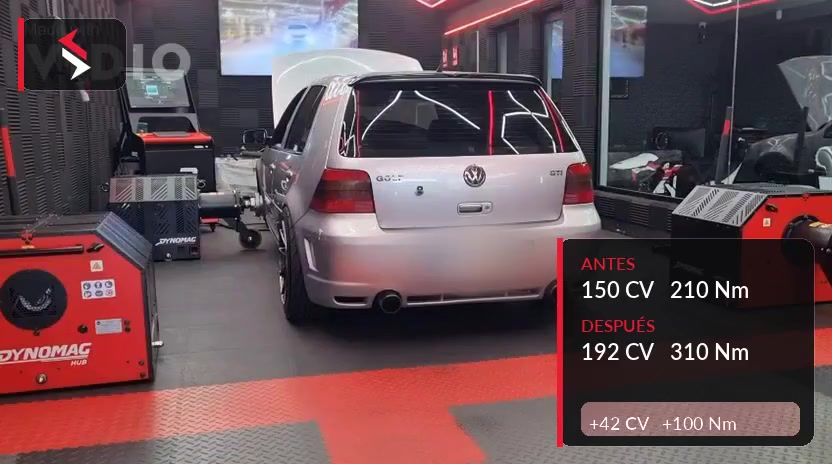 Reprogramación Volkswagen Golf IV GTI Stage 1 + Pops & Bangs: 210 CV